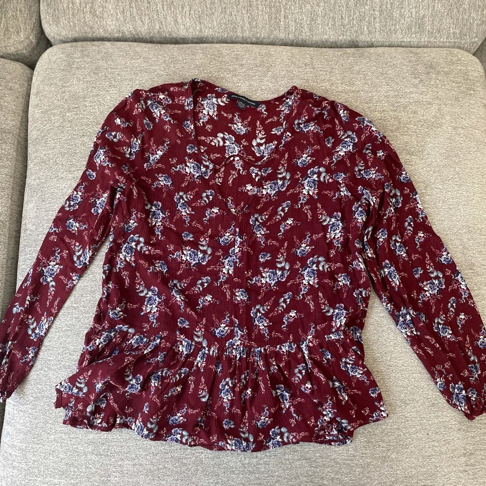 American Eagle Floral Blouse - Size Small